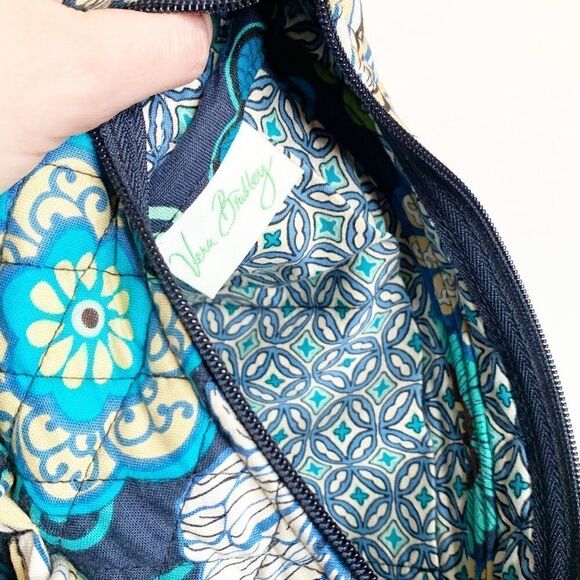 VER BRADLEY Java Blue/Green/Brown/White Spring Flower Crossbody or Shoulder Bag - Picture 7 of 7